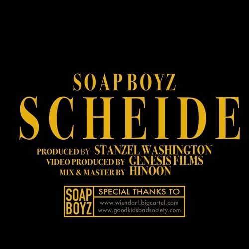 Album cover art for "Scheide" by Soap Boyz