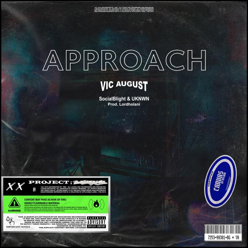 Album cover art for "Approach" by Vic August & UKNWN & Socialblight