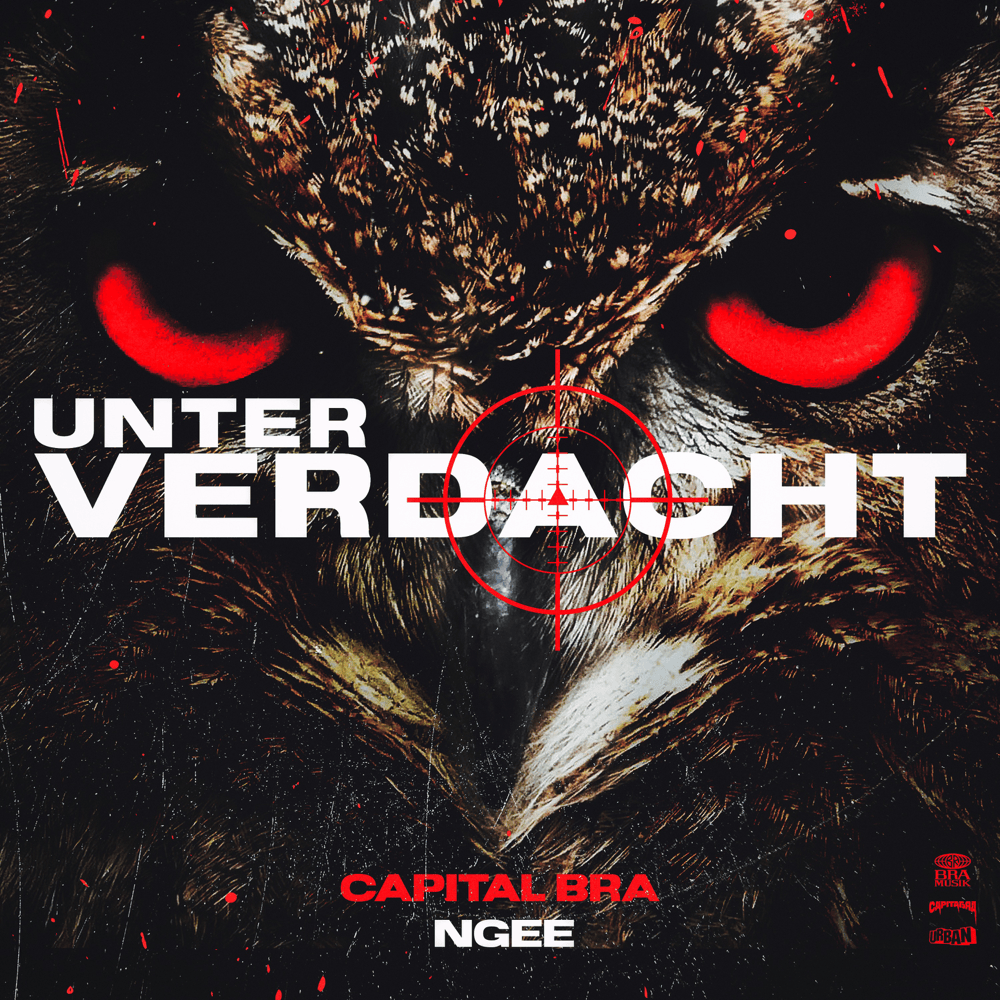 Album cover art for "UNTER VERDACHT" by Capital Bra