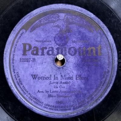 Album cover art for "Worried In Mind Blues" by Ida Cox