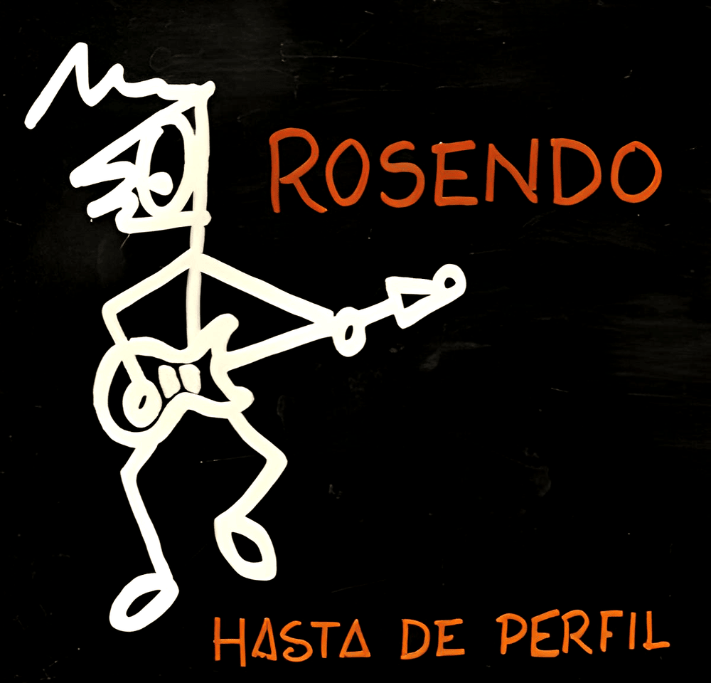 Album cover art for "Hasta de perfil" by Rosendo