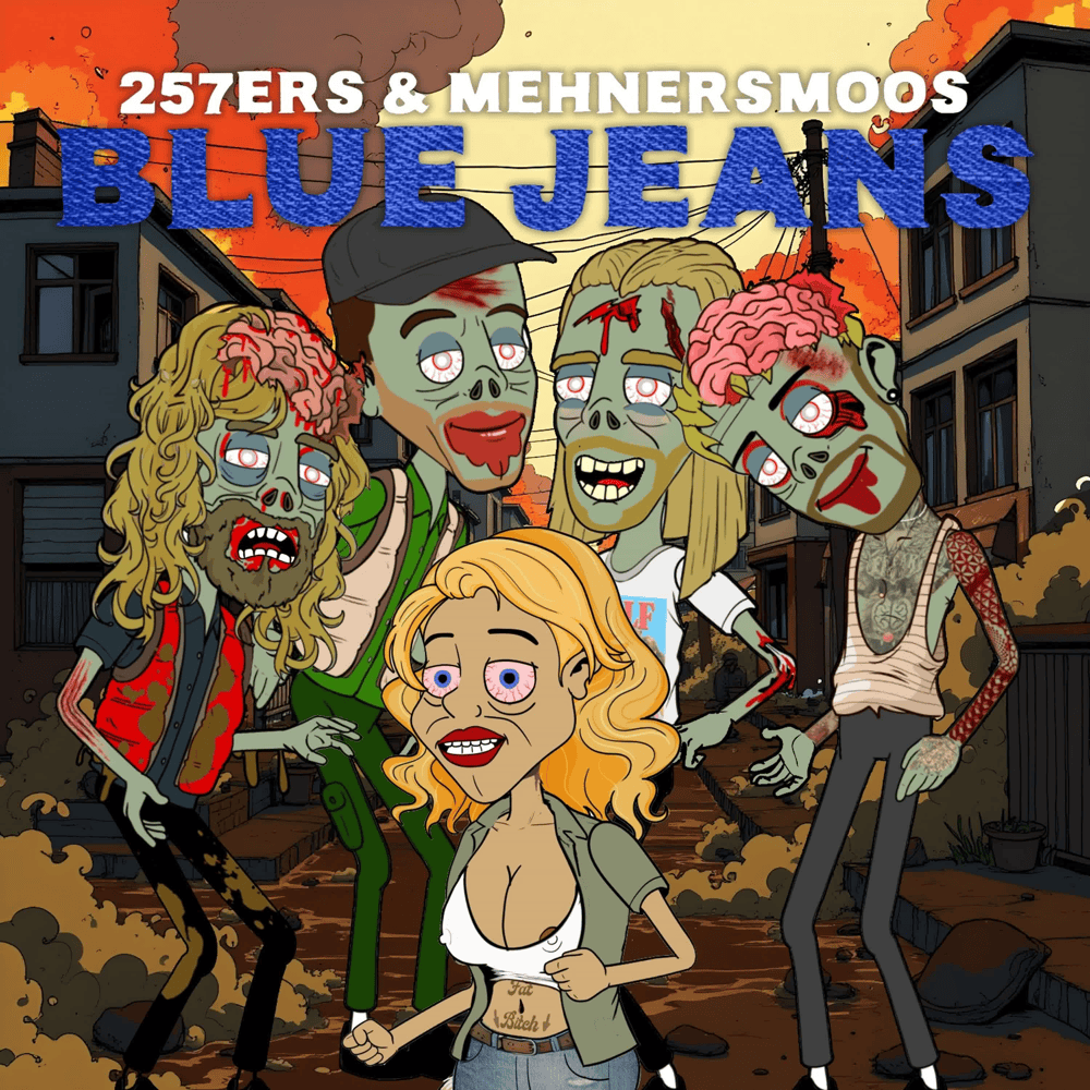 Album cover art for "Blue Jeans" by 257ers