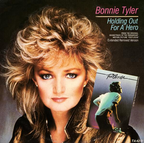 Album cover art for "Holding Out for a Hero (Single Version)" by Bonnie Tyler