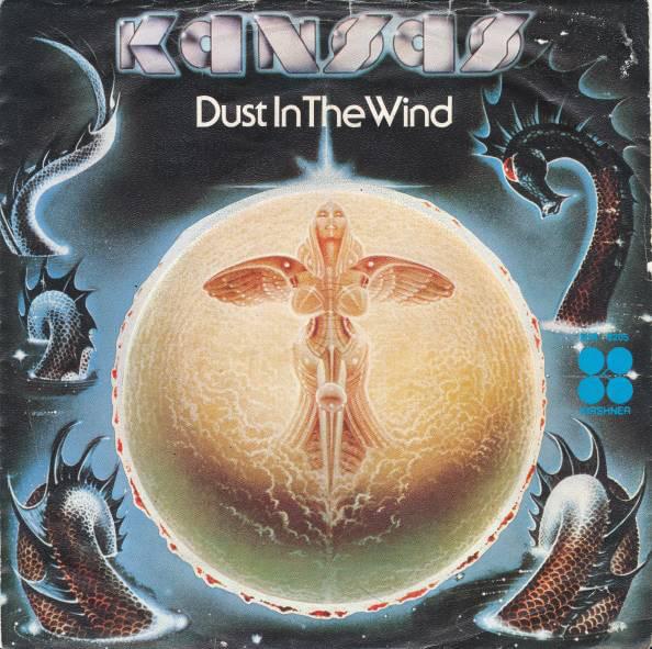 Album cover art for "Dust in the Wind" by Kansas