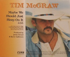 Album cover art for "Maybe We Should Just Sleep on It" by Tim McGraw
