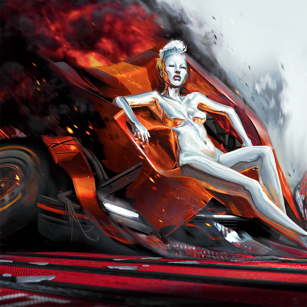 Album cover art for "So Heavy I Fell Through the Earth (ANNA Remix)" by Grimes