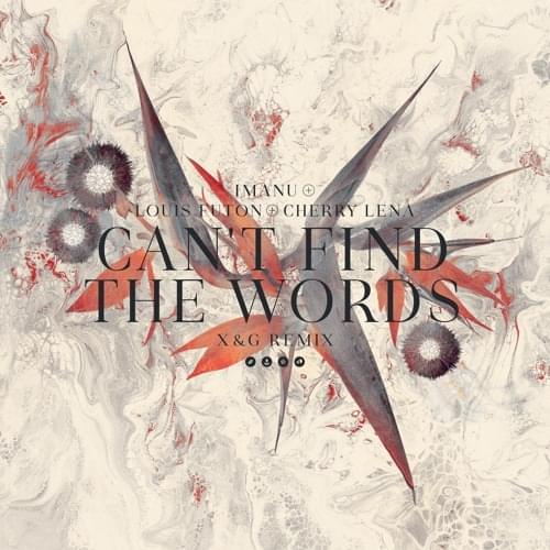 Album cover art for "Can’t Find The Words (X&G Remix)" by IMANU & Cherry Lena
