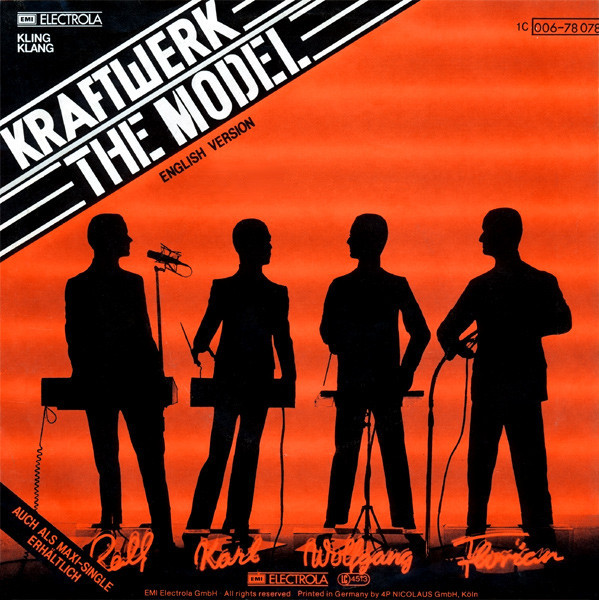 Album cover art for "The Model" by Kraftwerk