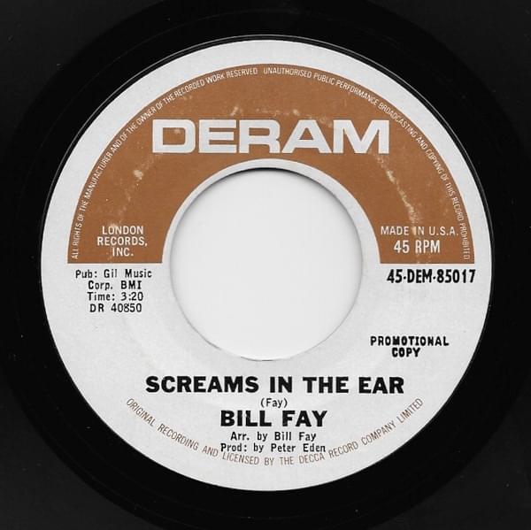 Album cover art for "Screams In The Ears" by Bill Fay