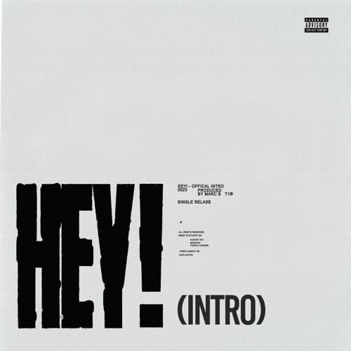 Album cover art for "Hey! Intro" by KEY!