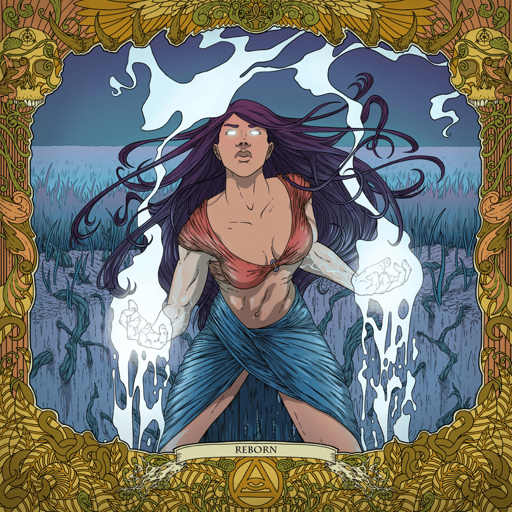 Album cover art for "Reborn" by Magic Sword