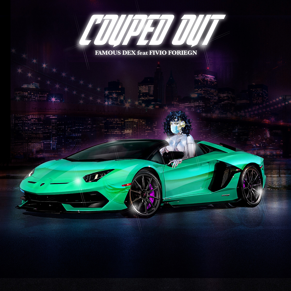 Album cover art for "Couped Out" by Famous Dex & Fivio Foreign