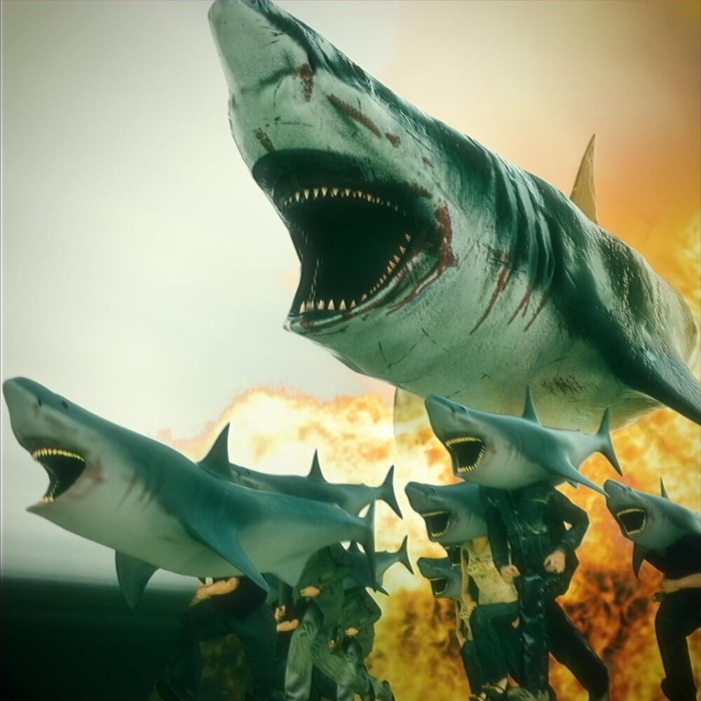 Album cover art for "T+ VS SHARK" by ​t+pazolite