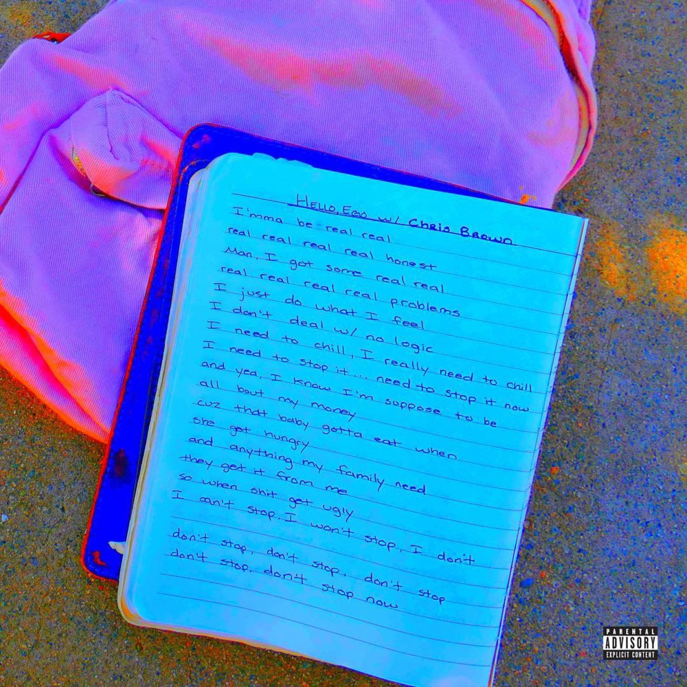 Album cover art for "Hello Ego" by Jhené Aiko & Chris Brown