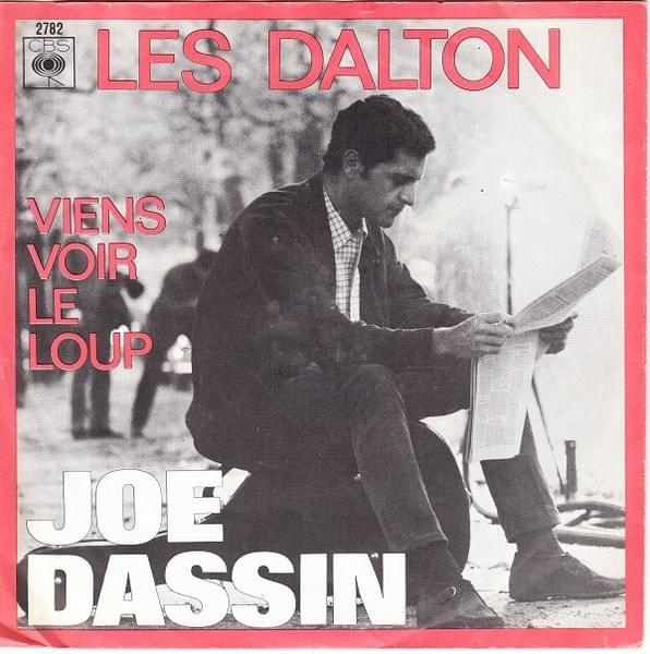 Album cover art for "Les Dalton" by Joe Dassin