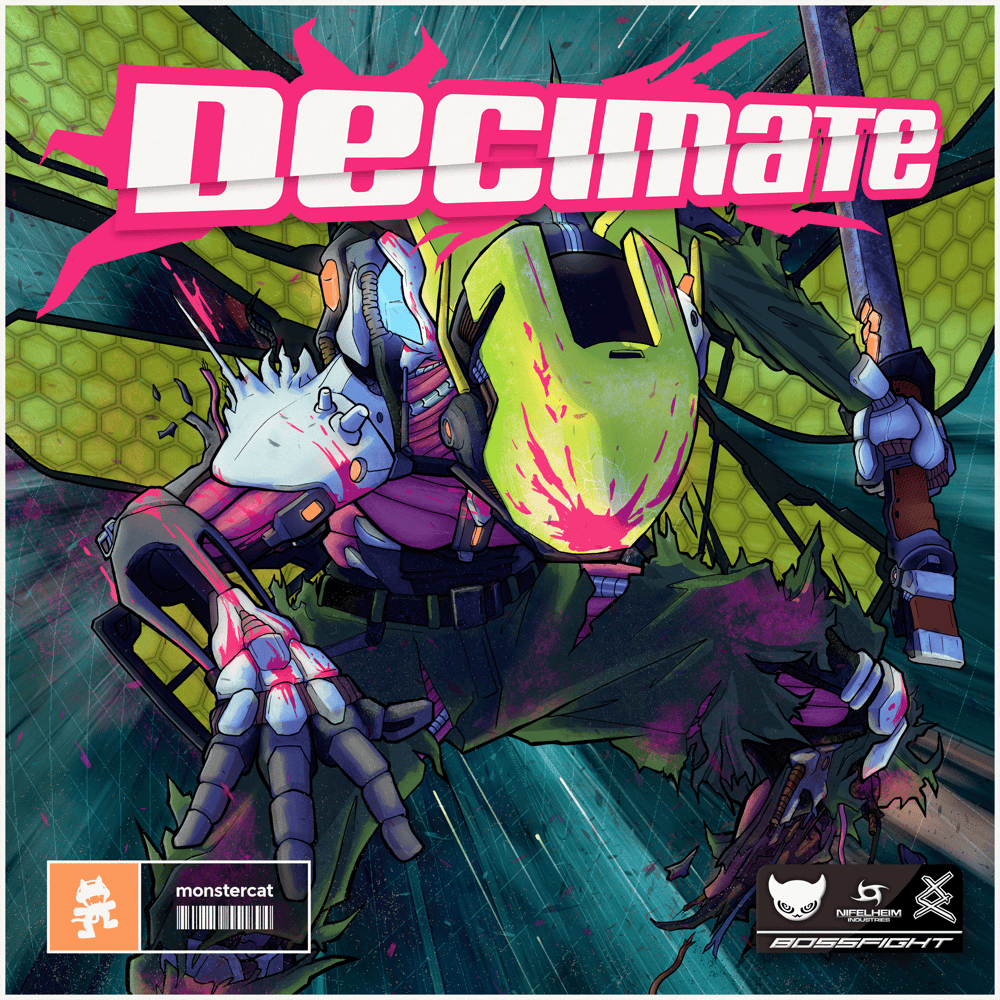 Album cover art for "Decimate" by Bossfight