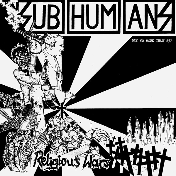 Album cover art for "Religious Wars" by Subhumans (UK)