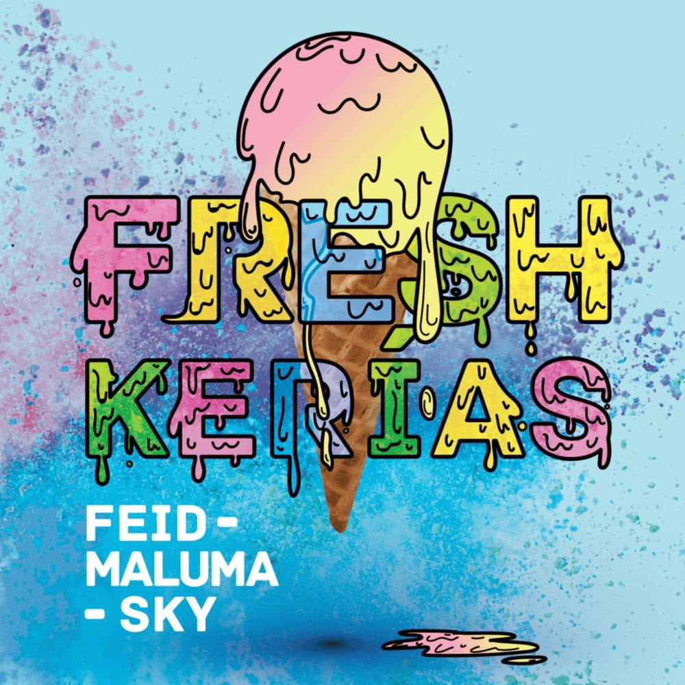 Album cover art for "FRESH KERIAS" by Feid