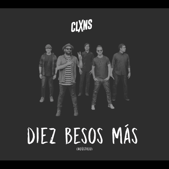 Album cover art for "Diez Besos Más (Acústico)" by Los Claxons