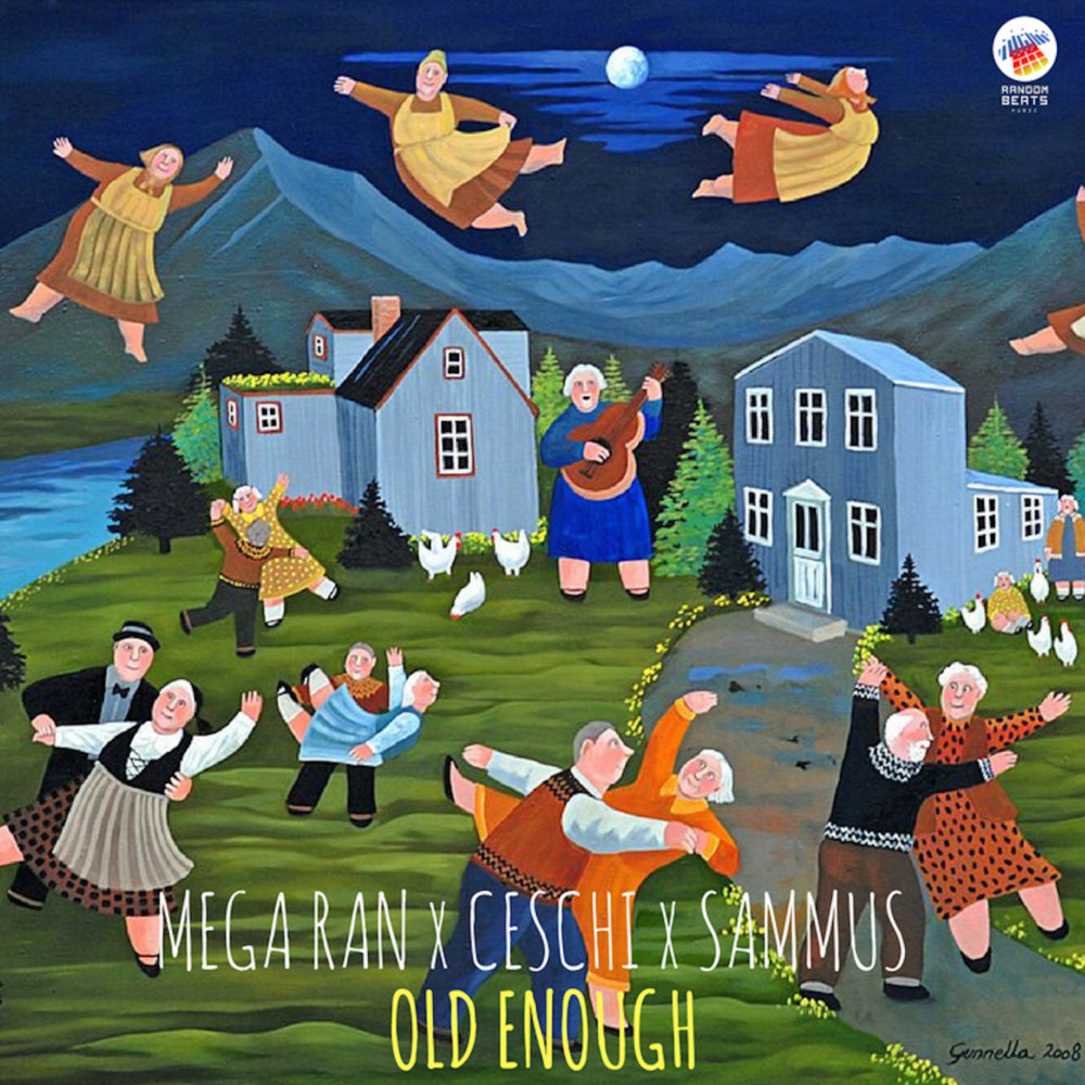 Album cover art for "Old Enough" by Mega Ran & Sammus & Ceschi