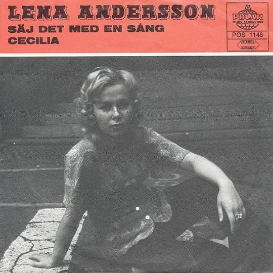 Album cover art for "Säg det med en sång" by Lena Andersson