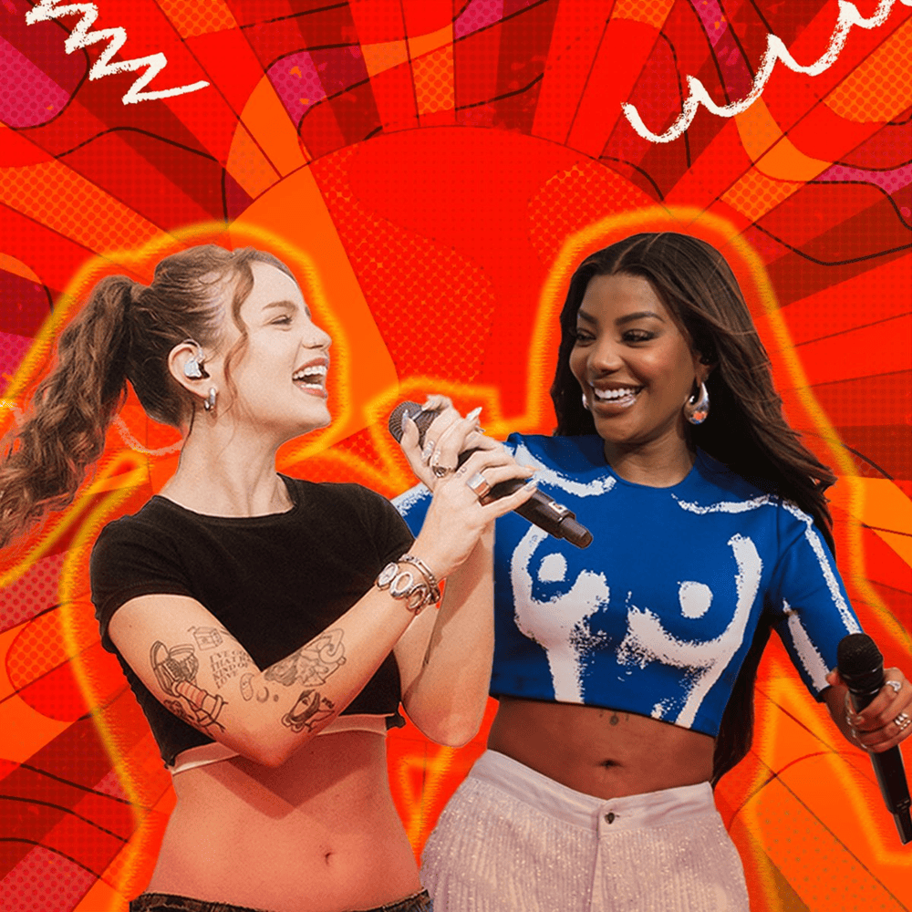 Album cover art for "Raio X (Ao Vivo)" by LUDMILLA