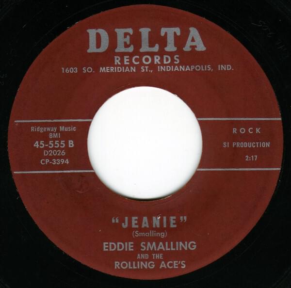 Album cover art for "Jeanie" by Eddie Smalling and the Rolling Ace’s