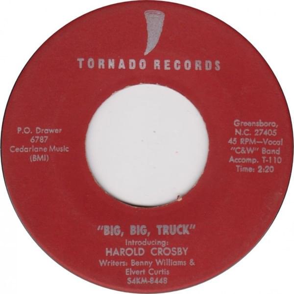 Album cover art for "Big Big Truck" by Harold Crosby