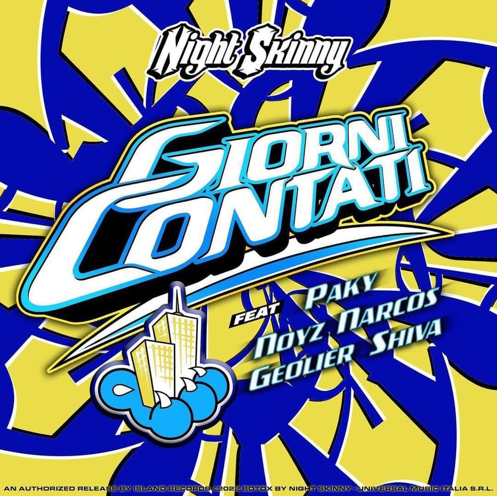 Album cover art for "Giorni Contati" by Night Skinny & Paky & Noyz Narcos & Geolier