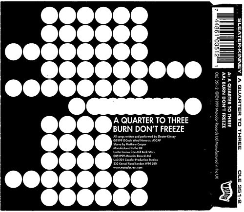 Album cover art for "Burn, Don’t Freeze" by Sleater-Kinney