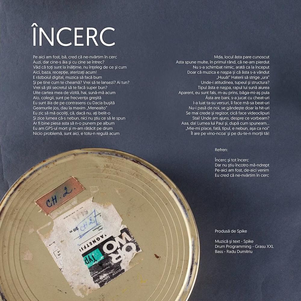 Album cover art for "Încerc" by Spike