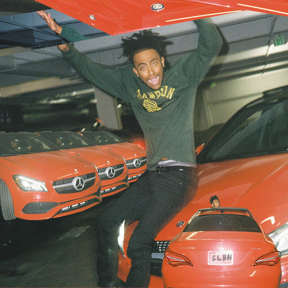 Album cover art for "REDMERCEDES" by Aminé