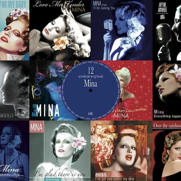 Album cover art for "Over the Rainbow" by Mina
