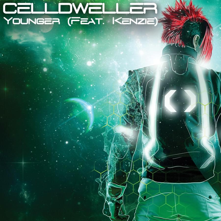 Album cover art for "Younger" by Celldweller & kenzie
