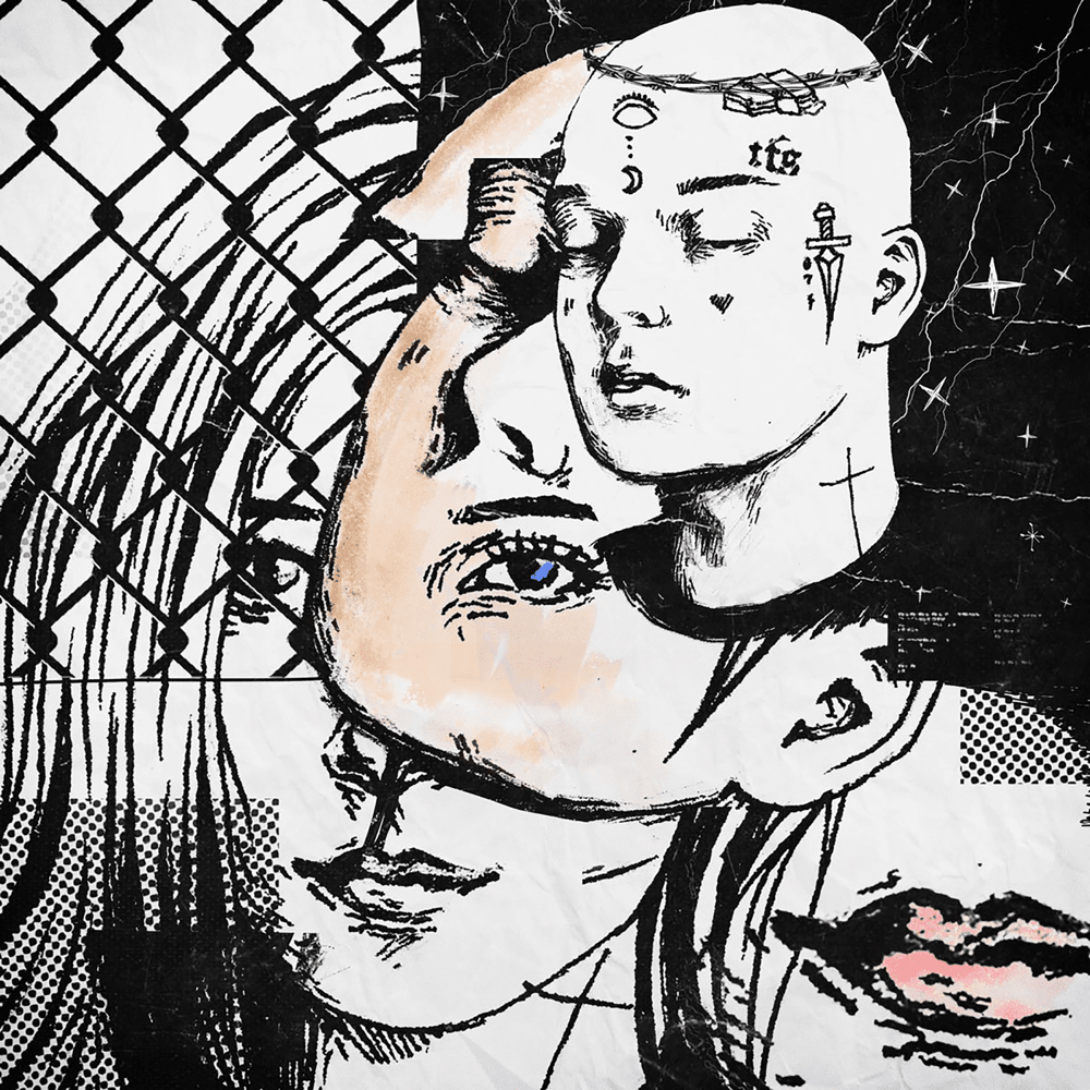 Album cover art for "Living Life, In The Night" by Cheriimoya