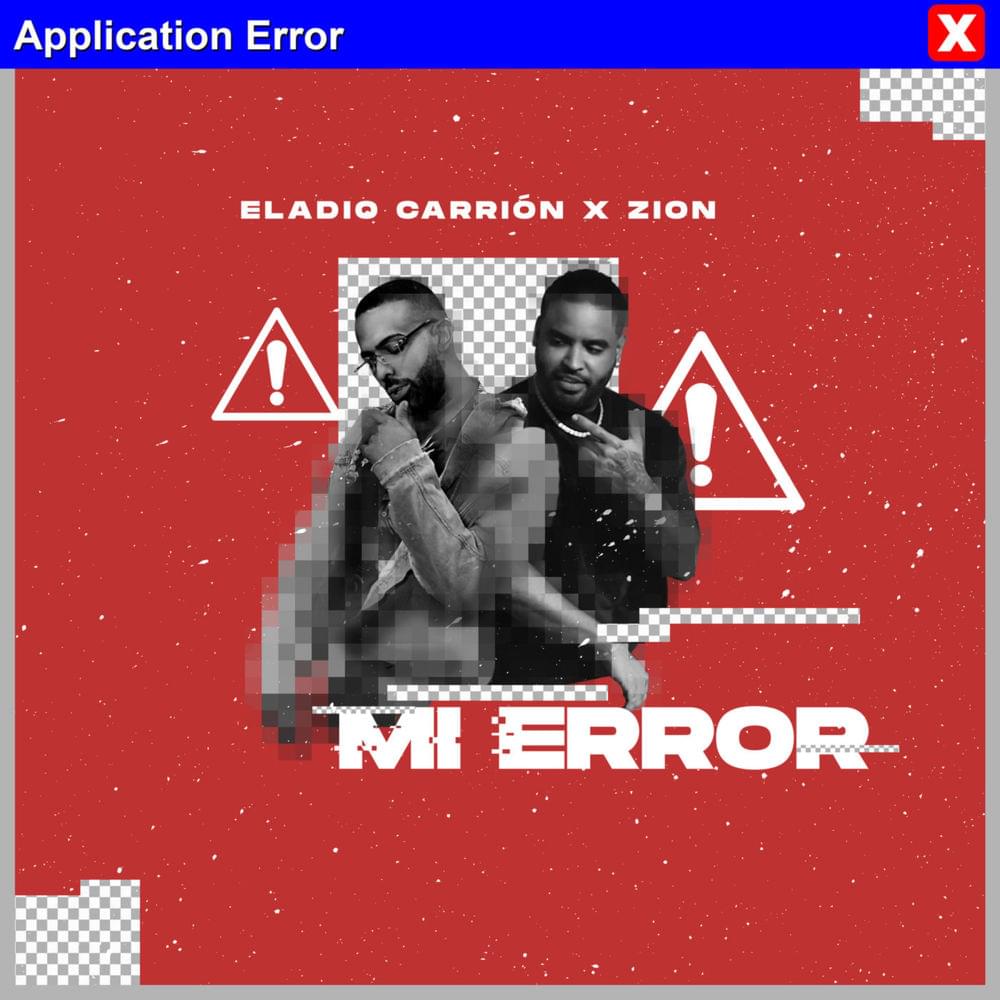 Album cover art for "Mi Error" by Eladio Carrión