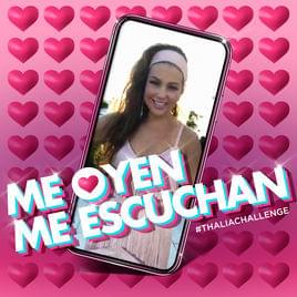 Album cover art for "Me Oyen, Me Escuchan" by Thalía