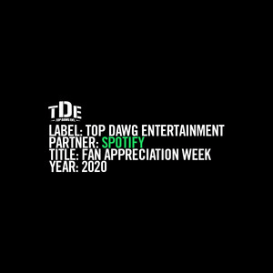 Cover image for TDE Fan Appreciation Week 2020