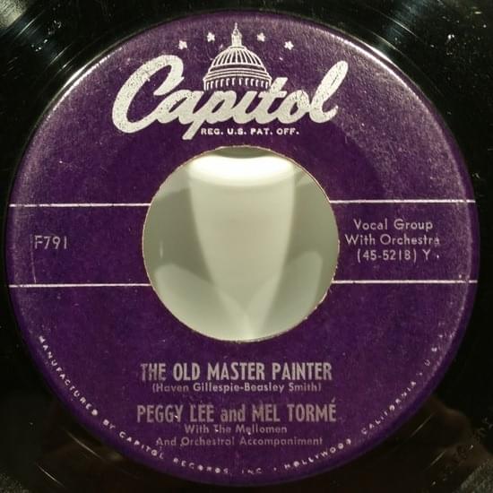 Album cover art for "The Old Master Painter" by Mel Tormé & Peggy Lee