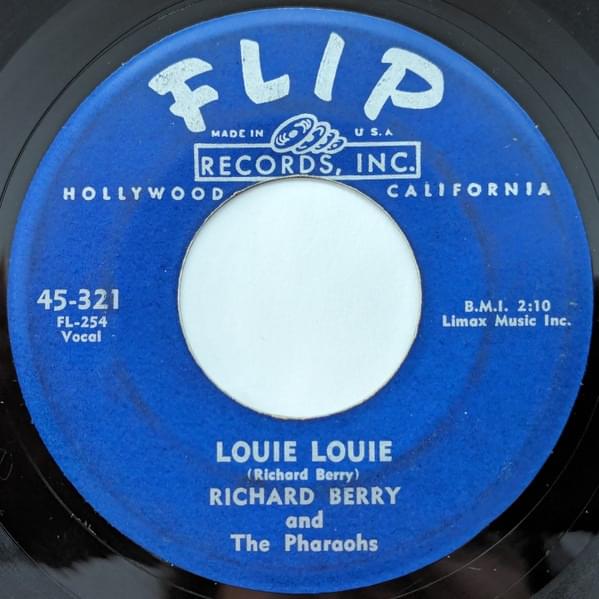 Album cover art for "Louie Louie" by Richard Berry