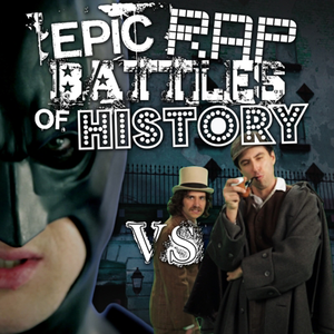 Album cover art for "Batman vs Sherlock Holmes" by Epic Rap Battles of History & Nice Peter & EpicLLOYD & Zach Sherwin & Kyle M