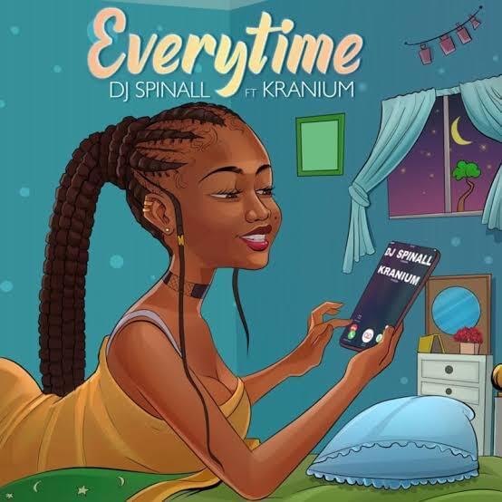 Album cover art for "Everytime" by SPINALL & Kranium