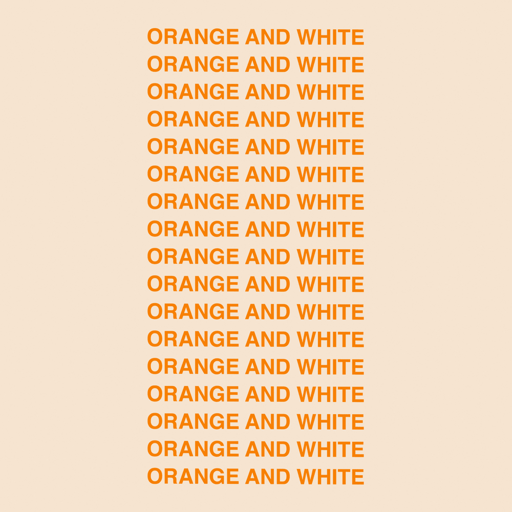Orange and White by Conner Smith