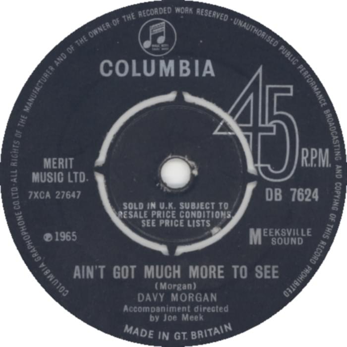 Ain’t Got Much More to See by Davy Morgan