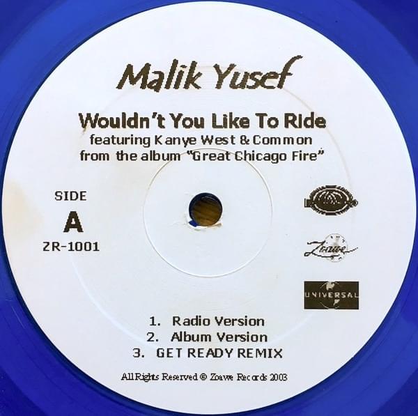 Album cover art for "Wouldn’t You Like to Ride" by Kanye West & Common & JoVaughn Clark