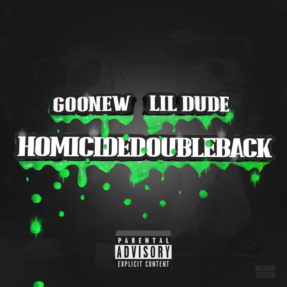 Album cover art for "HOMICIDEDOUBLEBACK" by Lil Dude