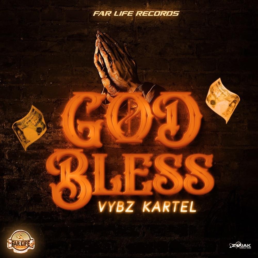 Album cover art for "God Bless" by Vybz Kartel