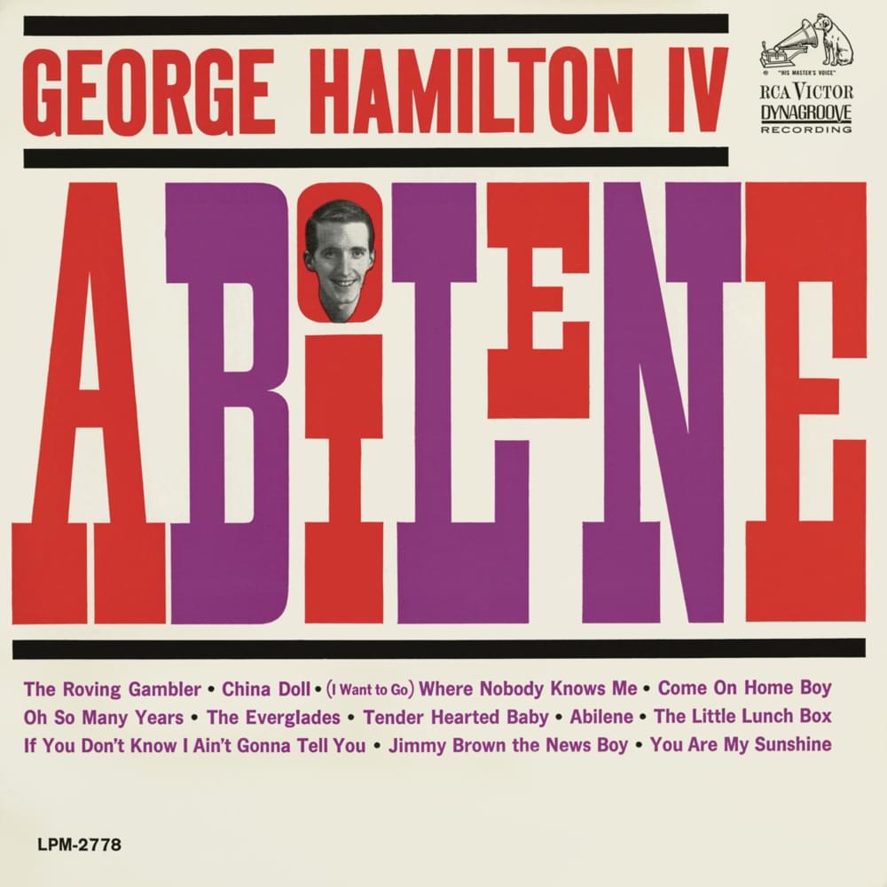 Album cover art for "Abilene" by George Hamilton IV