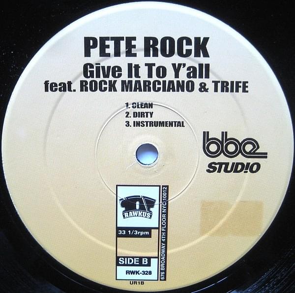 Album cover art for "Give It To Y’all (Instrumental)" by Pete Rock