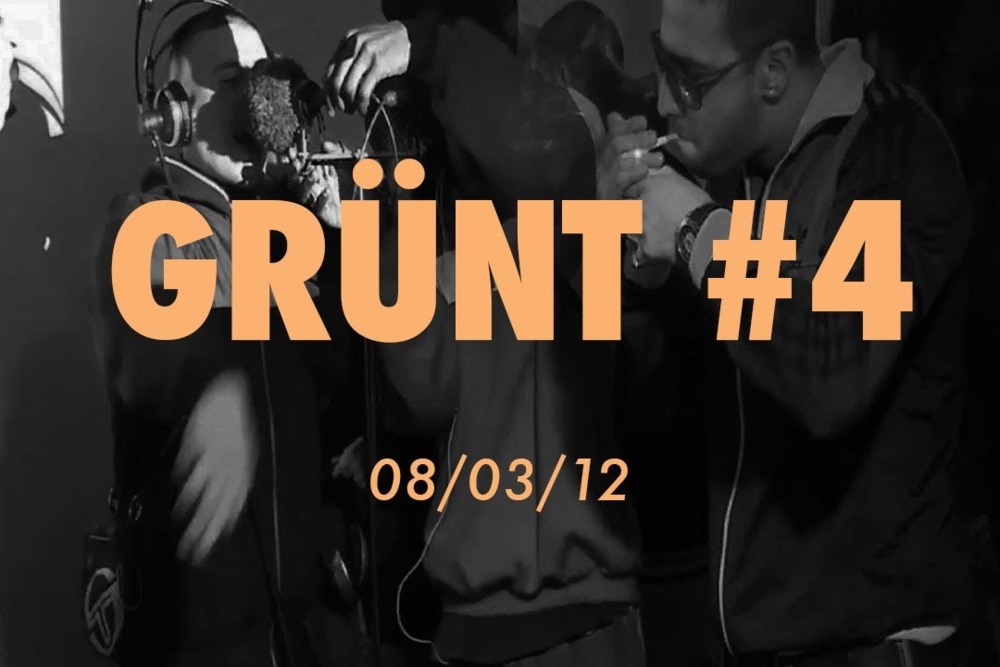 Album cover art for "Grünt #4" by Grünt & Sheryo & Ades & Sekk & Stick & Guez & Tragik & Alpha Wann